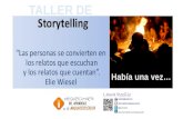 Taller Storytelling: Cómo crear historias poderosas