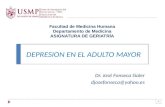 Depresión en el adulto mayor   usmp- semana 9 geriatria dr fonseca
