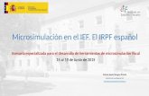 Microsimulaci³n en el IEF. El IRPF espa±ol / Mar­a Jess Burgos Prieto - IEF