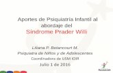 Aportes de psiquiatría infantil al abordaje del SPW - Dra. Liliana Betancourt