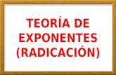 Clase 3   teoría de exponentes (radicación) - 4º año