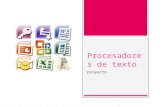 Proyecto procesadores de texto- Miriam Garcia