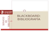 Blackboard bibliografía recomendada