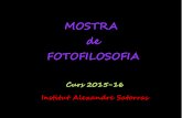 Fotofilosofia 2015 - Institut Alexandre Satorras de Mataró