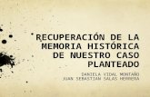 Memoria Histórica y Reconstrucción del Tejido Social en nuestro caso de Dezplazamiento Forzado
