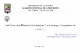 Del Curriculum Dientes de Sable y el Curriculum por Competencias (Educacion y curriculo, Sesion No. 2 / 2015)