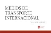 Medios de transporte internacional