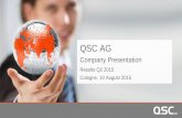 QSC AG Company Presentation Q2 2015