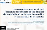 Lecciones aprendidas de los análisis de variabilidad en la práctica médica y desempeño de hospitales