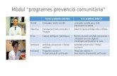 Presentació mòdul "programes de prevenció comunitària" 2016/17