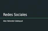 Trabajo sobre las Redes Sociales - Por Alex Valverde