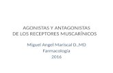 Agonistas y antagonistas de receptores colinérgicos - Muscarínicos