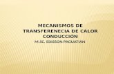 MECANÍSMOS DE TRANSFERENCAI DE CALOR-CONDUCCIÓN