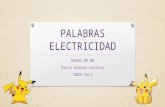 Paola andrea vallejo palabras sobre electricidad