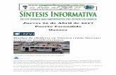 Sintesis informativa 20 de abril de 2017