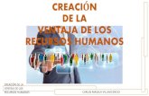 CREACION DE LA VENTAJA COMPETITIVA EN EL RECURSO HUMANO