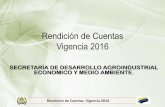 (2017-068) INFORME DE GESTION DE AGROINDUSTRIA DE LA VIGENCIA 2016