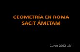 Un viaje por la geometría de Roma