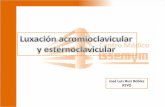Luxación acromioclavicular y esternoclavicular