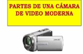 Partes de una cámara de filmadora de vídeo moderna