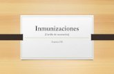 Inmunizaciones   cartilla de vacunación