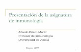 Presentacioninmunología 2018 grado short version
