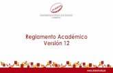 Reglamento Académico - Versión 12