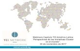 TCI Webinar: "Perspectivas de las iniciativas Cluster en el mundo".
