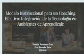 Modelo Instruccional para un Coaching Efectivo: Integración de la Tecnología en Ambientes de Aprendizaje