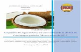Investigación de la aceptación del agua de coco en la ciudad de Comayagua Honduras
