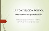Constitucion politica y mecanismos de participacion