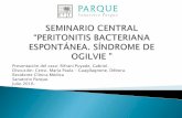 "Peritonitis bacteriana espontánea asociado a Sme de Ogilvie"
