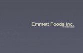 EMMETT FOODS INC. PRESENTACION OFICIAL