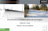 Pavimentos prefabricados de hormigón  - Jornada IECA Madrid