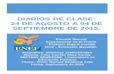 5.- Diarios de clase 24 de agosto al 04 de septiembre de 2015.