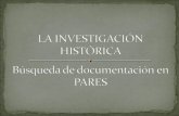 La investigación histórica. Búsqueda de documentación en PARES aprentic3