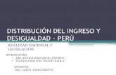 Distribución del ingreso y desigualdad en el Perú