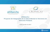Allillanchu: Proyecto de integración de la salud mental en servicios de atención primaria