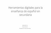 Herramientas digitales para la enseñanza de español