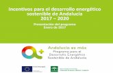 Presentación Nuevo Programa a+ Agencia Andaluza de la Energía_enero2017