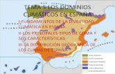 T 5 dominios climáticos