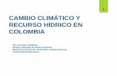 Cambio Climático y Recurso Hídrico en Colombia
