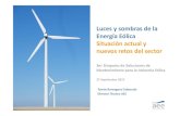 Luces y sombras de la energía eólica: situación actual y nuevos retos del sector - Septiembre 2017