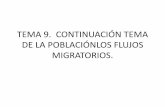 TEMA 10. LOS FLUJOS MIGRATORIOS. - adistanciaginer · PDF file1ª movimientos migratorios: las migraciones. se denomina migraciÓn o movimiento migratorio al ... los rasgos mÁs destacados
