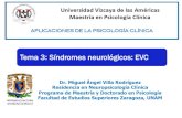 Tema 3: Síndromes neurológicos: · PDF fileTema 3: Síndromes neurológicos: EVC Dr. Miguel Ángel Villa Rodríguez Residencia en Neuropsicología Clínica Programa de Maestría
