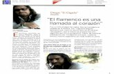 El flamenco es una llamada al corazón - · PDF fileDiego "El Cigala" Cantaor "El flamenco es una llamada al corazón" ANA ZARZUELA Fotos: RICARDO ROJAS E spontáneo, entrañable,