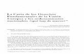 CDP 13: La Carta de los Derechos Fundamentales de la · PDF filelebrar en diciembre de 2000 «la proclamación solemne» de aquélla, aña- ... En el Tratado de Niza publicado en el