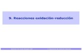 9. Reacciones oxidación -reducción · PDF fileReacciones de oxidación-reducción 10 Oxidación, reducción y reacción de oxidación -reducción o ... Valoración redox de MnO 4-(permanganato)