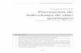 Prevención de infecciones de sitio quirúrgico - theific.orgtheific.org/wp-content/uploads/2014/08/Spanish_ch15_PRESS.pdf · 243 Prev • La infección de sitio quirúrgico es una