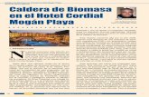 Caldera de Biomasa en el Hotel Cordial Mogán Playa · PDF fileuna caldera de biomasa en el Hotel Cordial para ahorrar energía, ... al efecto invernadero por tener un balance neu-tro